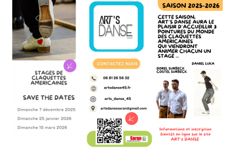 Stages de claquettes saison 2025-2026